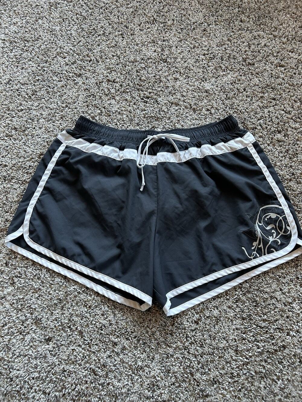 Athleta size S Shorts Hana Lined 3.5" Running 831149 Gray/White C26